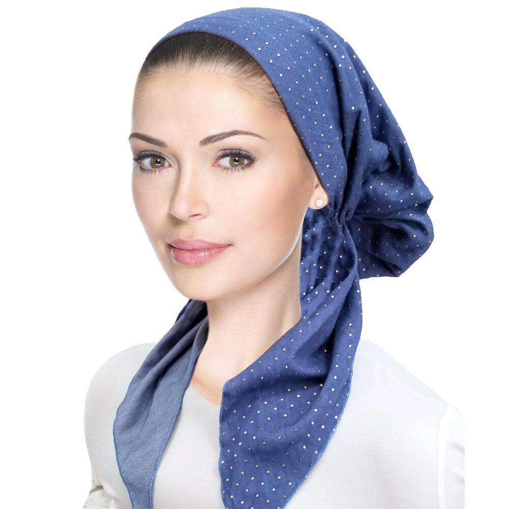 1749 Pretied Head Scarf Lightweight Pretied Bandana Tichel Head Scarves